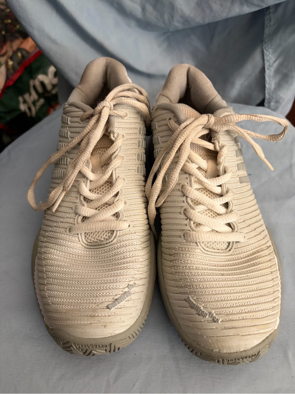 K-Swiss Women's Lace-Up Sneakers in Light Beige size 7
